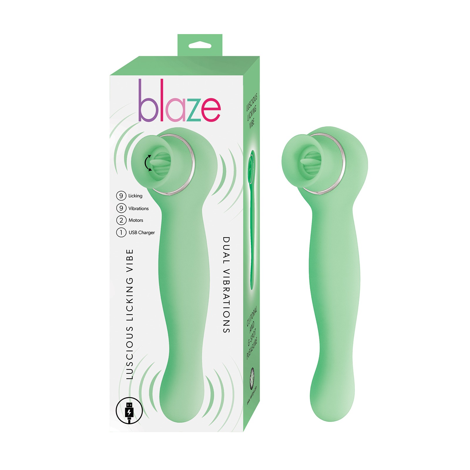 Vibrador Blaze Luscious Licker - Menta