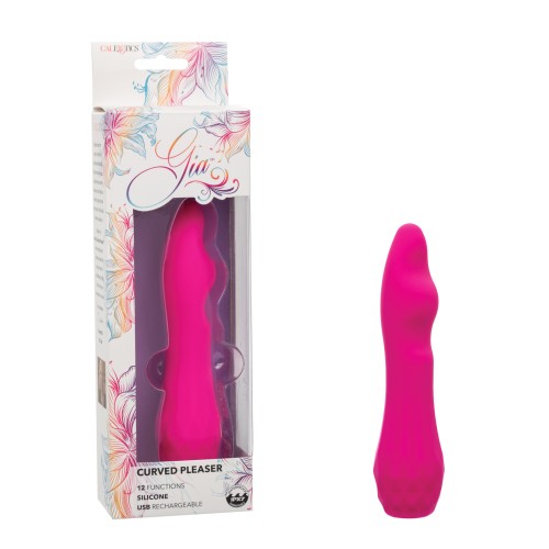 Gia Curved Pleaser Pink