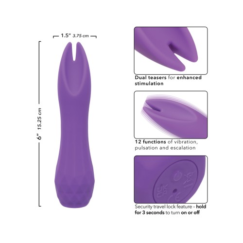 Gia Dual Flicker Vibrador Púrpura