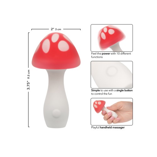 Naughty Bites Muff Shroom Playful Massager Red/White