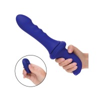 Overdrive Ridged Shaft Remote Control Sex Machine Blue