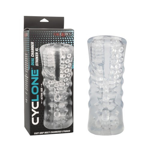 Masturbador XL Doble Cámara Cyclone Transparente