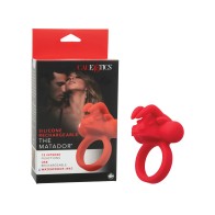 Couple's Enhancer Silicone Rechargeable The Matador Red