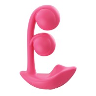 Melody Twin Balls Clit & G-Spot Vibrator - Pink