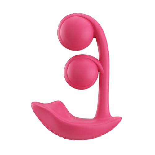 Melody Twin Balls Clit & G-Spot Vibrator - Pink