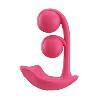 Melody Twin Balls Clit & G-Spot Vibrator - Pink