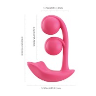 Vibrador de Clítoris y Punto G Melody Twin Balls - Rosa