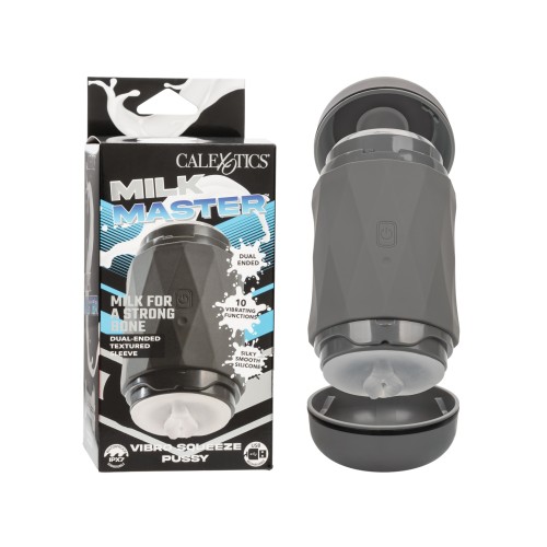 Milk Master Vibro Squeeze Stroker para Placer Personalizado