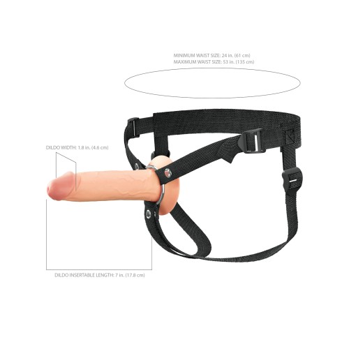 Fantasy X-Tensions Elite 7" Hollow Strap-on - Light