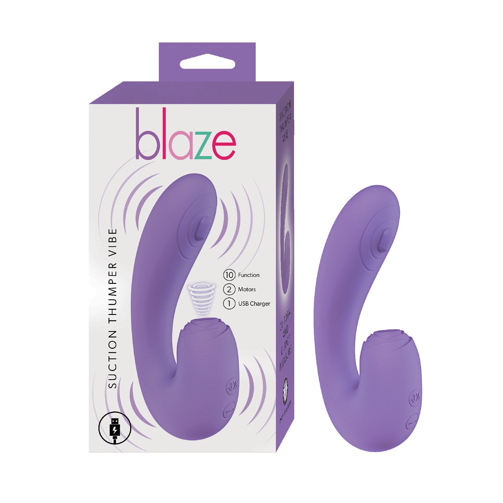 Blaze Suction Thumper Vibe - Lavanda