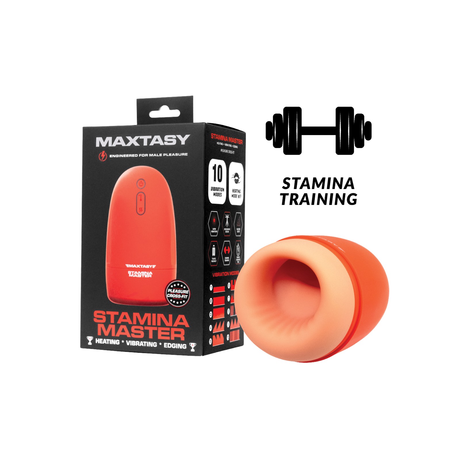 Maxtasy Stamina Master Estimulador Calentador Naranja