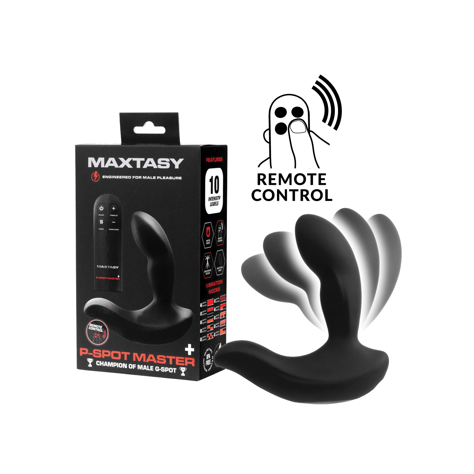 Maxtasy P-Spot Master con Control Remoto para Placer Intenso