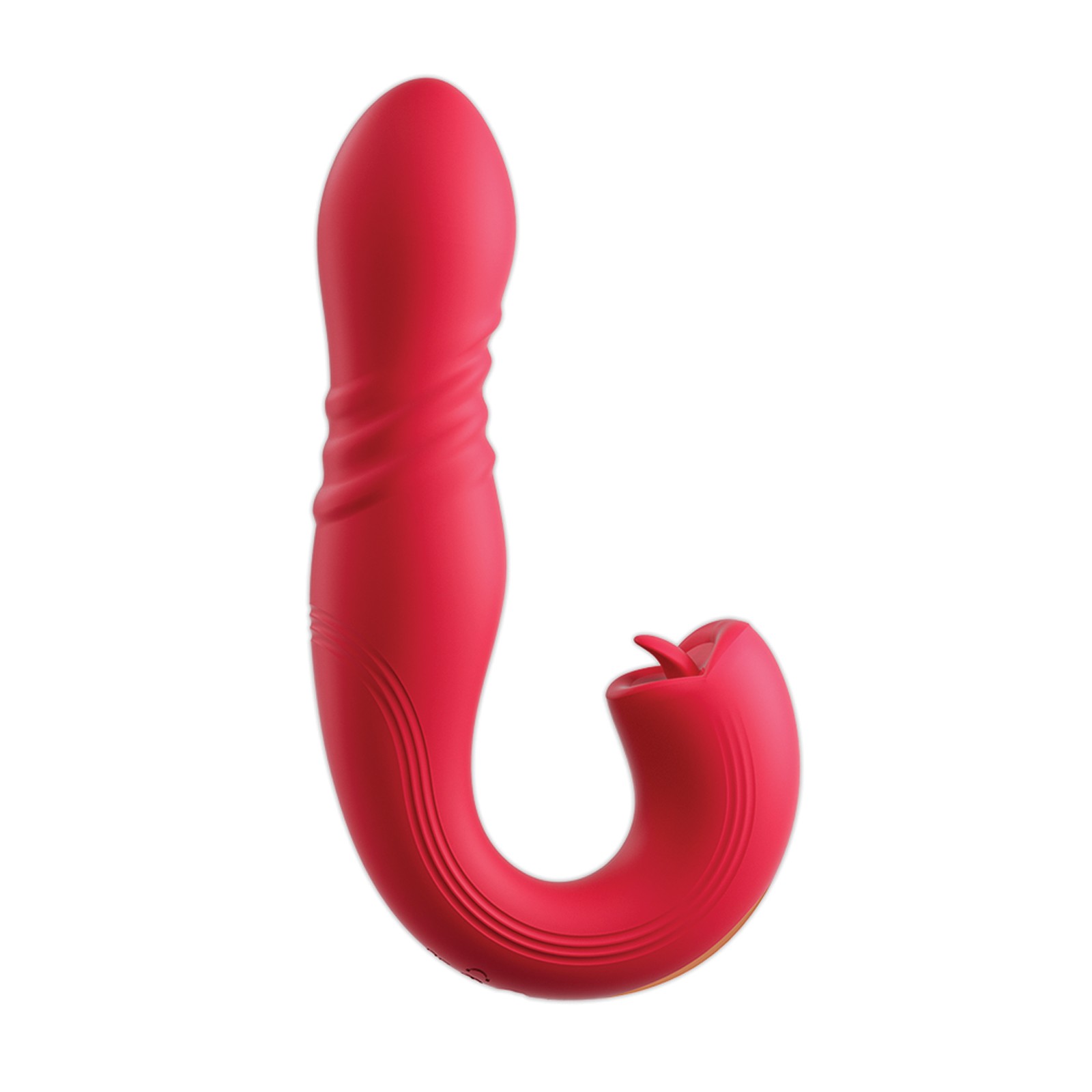 Joi Thrust 2 Vibrador G-Spot con Movimiento y Lamedor de Clítoris Rojo