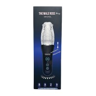 The Male Rose Pro Thrusting Rotating Vibrating Masturbator - Black