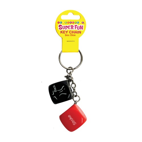 Super Fun Multi Color Sex Dice Key Chain