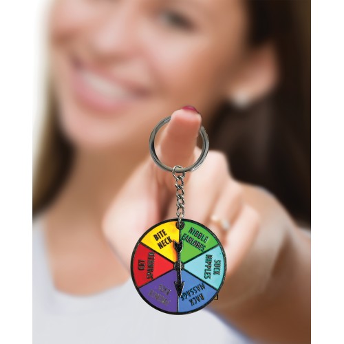 Super Fun Sex Spinner Key Chain Multi Color