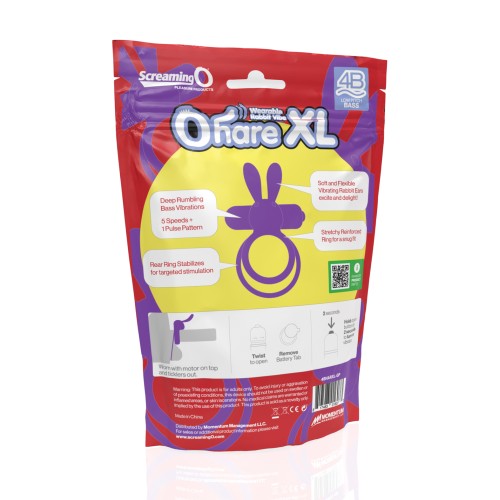 Screaming O 4B Ohare XL Vibrador Tipo Conejo Portátil