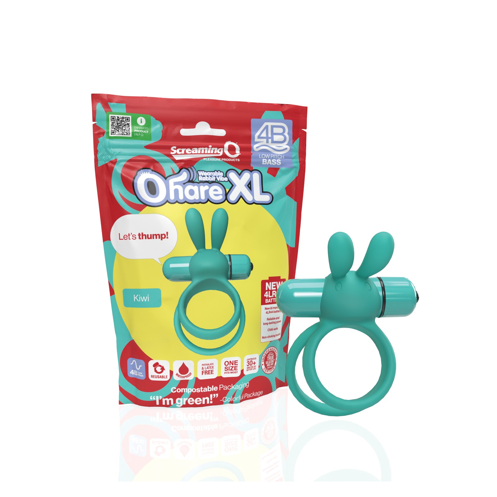 Screaming O 4B Ohare XL - Vibrador Verde