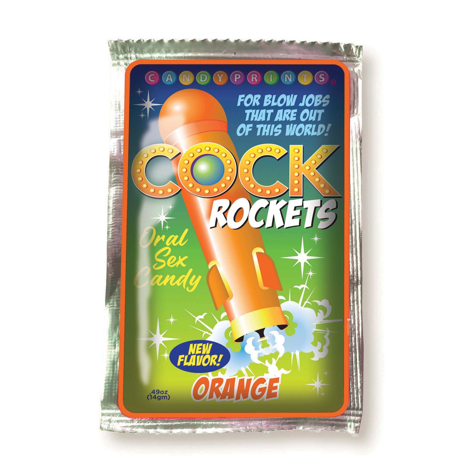 Caramelos de Sexo Oral Cock Rockets - Sabor Naranja