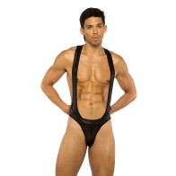 Men's Black Wrestling Singlet for Ultimate Support