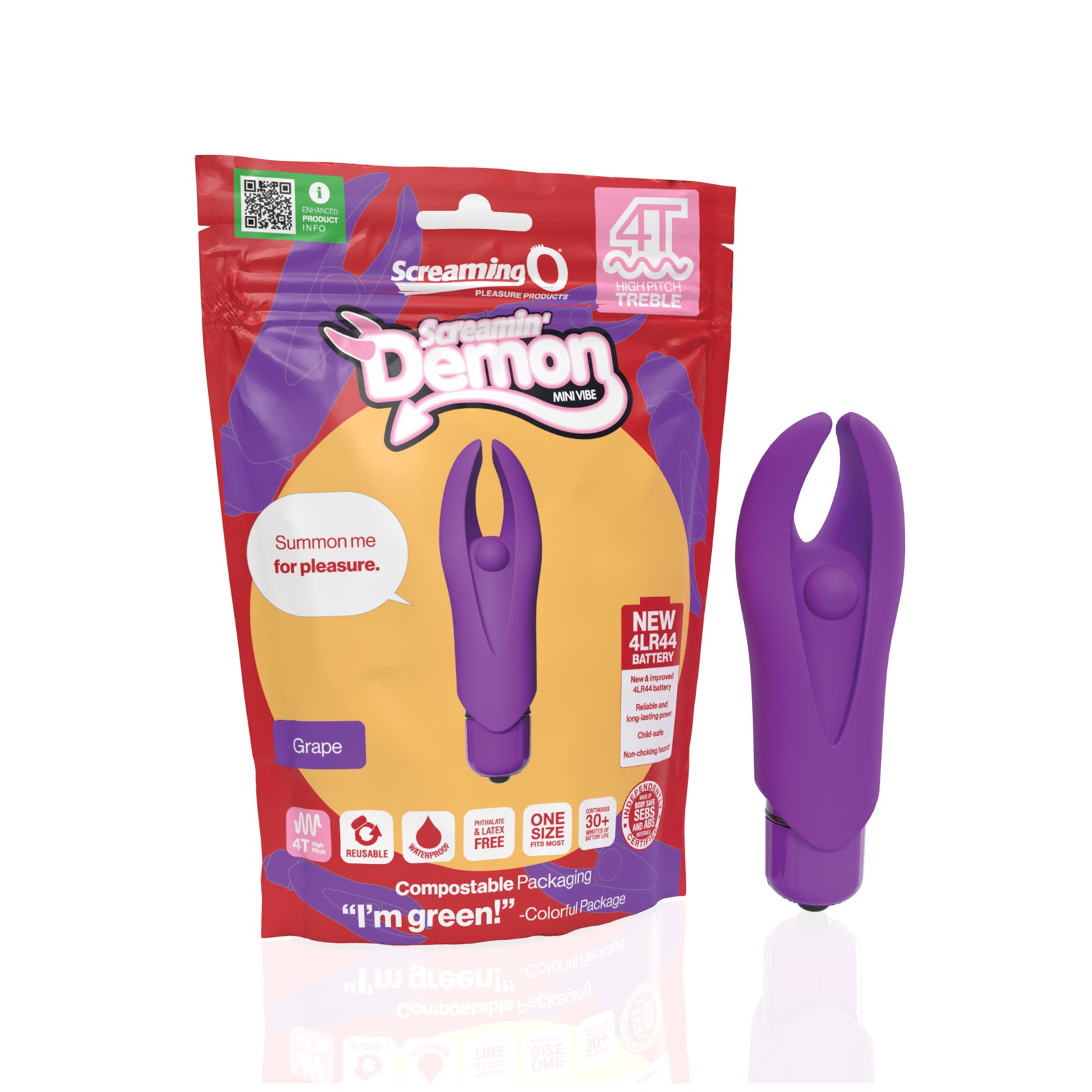 Mini Vibrador Screaming O 4T para Placer Supremo