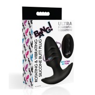 Bang! Tapón Anal Rotatorio y Vibrante con Control Remoto para Placer Total