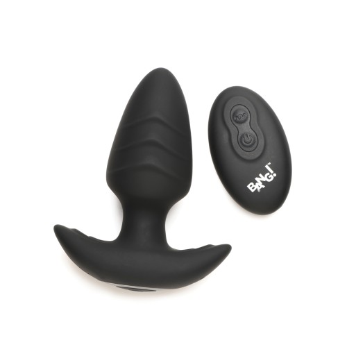 Bang! Rotating Vibrating Anal Plug with Remote for Ultimate Pleasure