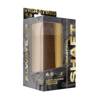 Dong Vibrador de Silicona Líquida 6.5 Pulgadas - Roble