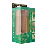 Dildo Vibrante Curvo Lateral 8.5 Pulgadas Silicona Líquida