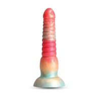 Dildo Colores Apilados 6 Pulgadas - Rojo/Dorado