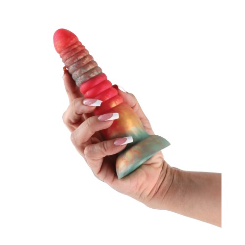 Dildo Colores Apilados 6 Pulgadas - Rojo/Dorado