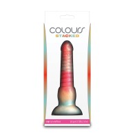 Dildo Colores Apilados 6 Pulgadas - Rojo/Dorado