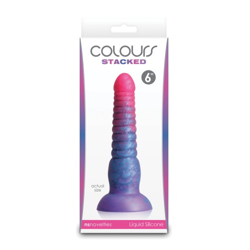 Colors Stacked 6 Dildo Pink Blue