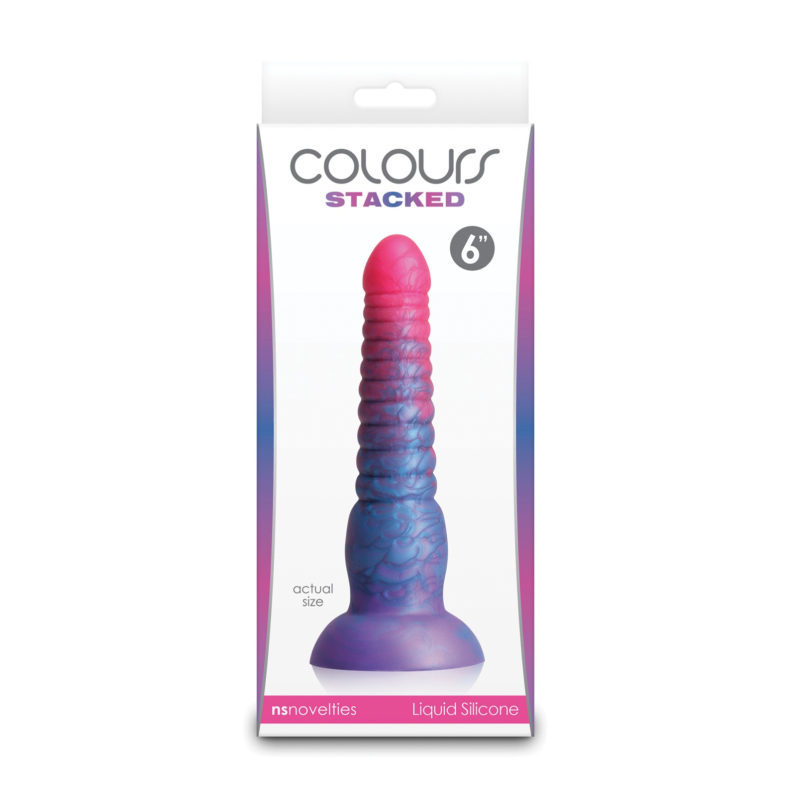 Colors Stacked 6 Dildo Pink Blue