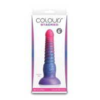 Colors Stacked 6 Dildo Pink Blue