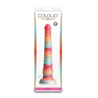 Dildo Colores Apilados de 9" - Rojo/Dorado