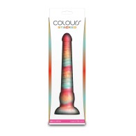 Dildo Colores Apilados de 9" - Rojo/Dorado