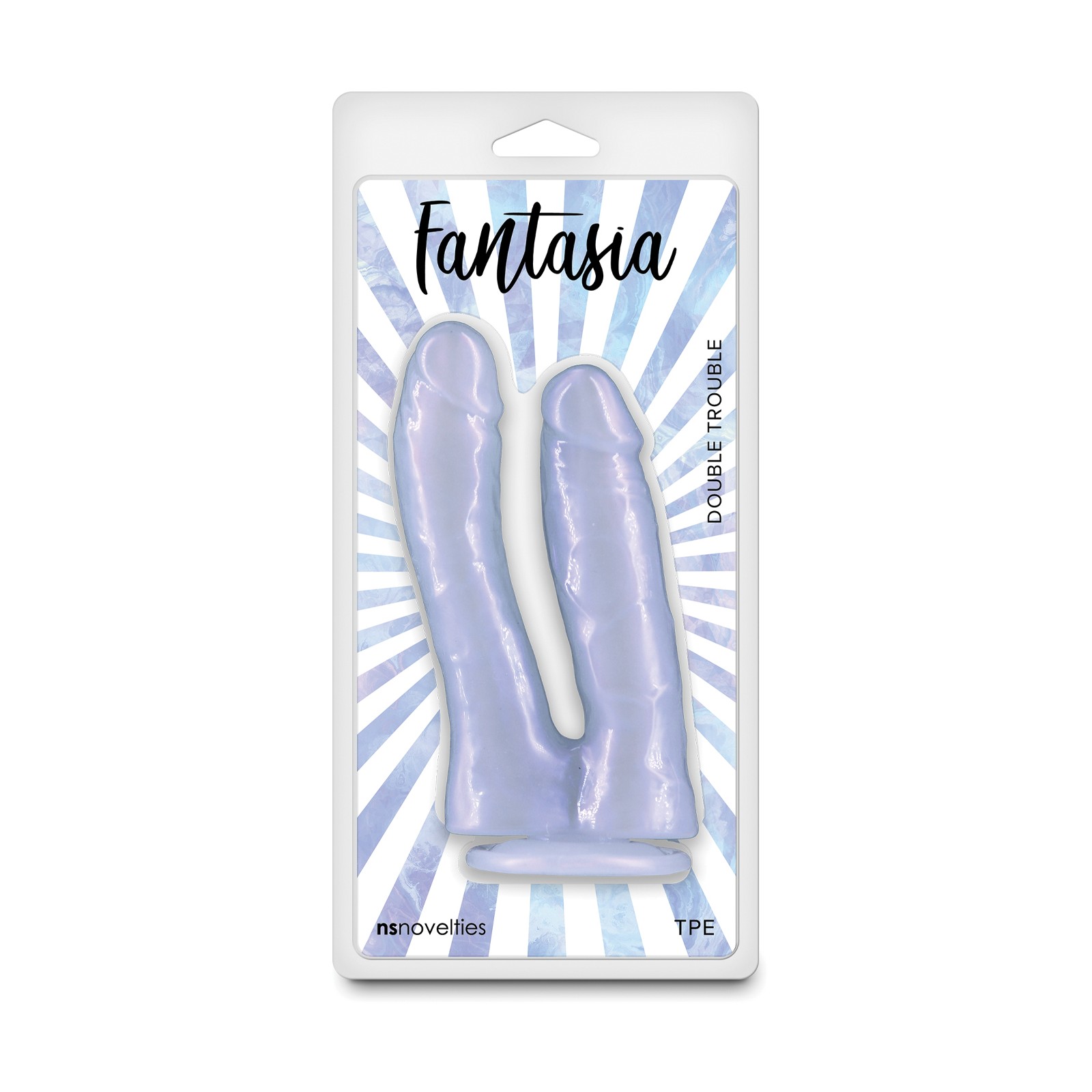 Fantasia Double Trouble Dildo - Azure