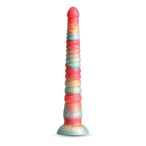 Dildo Colores Apilados 12" Rojo/Dorado