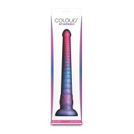 Colours Stacked 12 Inch Dildo Pink Blue