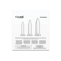 Kit de Entrenamiento Anal Cristal Set de 3 Piezas