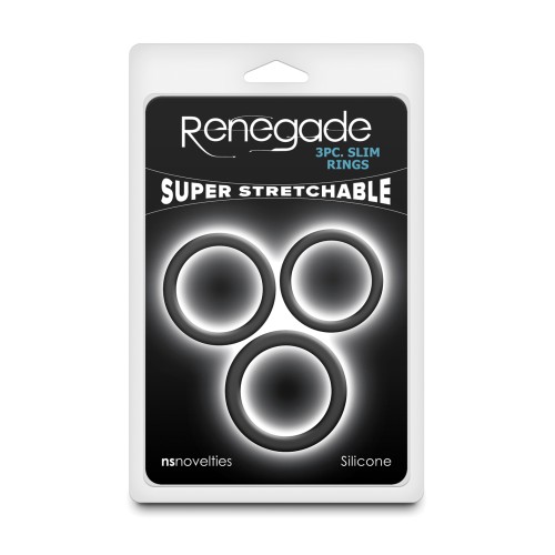 Conjunto de Anillos para el Pene Renegade Slim para Mayor Placer