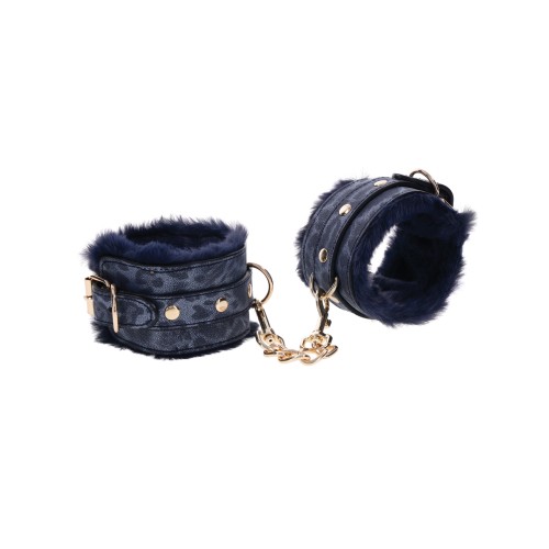 Cougar Fur Handcuffs for Playful Restraint