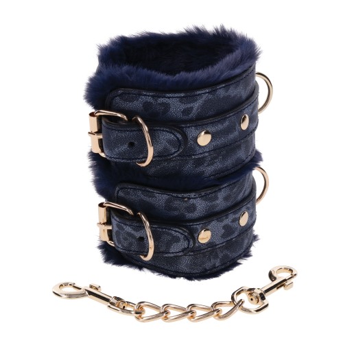 Cougar Fur Handcuffs for Playful Restraint