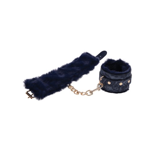 Cougar Fur Handcuffs for Playful Restraint