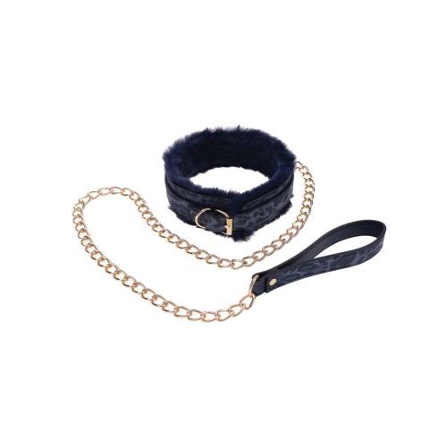 Cougar Faux Fur Collar and Leash Set