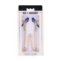 Cougar Chained Nipple Clamps | Luxury BDSM