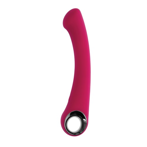 Vibrador Evolved Pleasure Curve para Punto G Burdeos