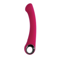 Vibrador Evolved Pleasure Curve para Punto G Burdeos