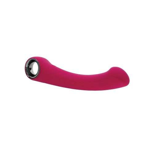 Vibrador Evolved Pleasure Curve para Punto G Burdeos